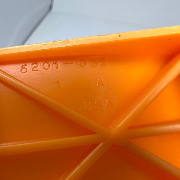 Vintage 1969 Mattel Hot Wheels LOT of 3 Original Redline Track Loop Base Orange - Picture 3 of 3